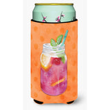 Caroline'S Treasures Mason Jar Cocktail Orange Polkadot Beverage Insulator Hugger, Tall, Multicolor