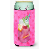 Caroline'S Treasures Mason Jar Cocktail Pink Polkadot Beverage Insulator Hugger, Tall, Multicolor