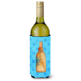 Caroline'S Treasures Message In A Bottle Blue Polkadot Beverage Insulator Hugger, 750 Ml, Multicolor
