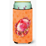 Caroline'S Treasures Crab Orange Polkadot Boy Beverage Insulator Hugger, Tall, Multicolor