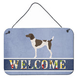 Caroline'S Treasures German Shorthaired Pointer Welcome Metal Print, 8 X 12