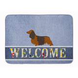 Caroline'S Treasures Longhaired Dachshund Welcome Floor Mat, 19 X 27, Multicolor
