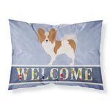 Caroline'S Treasures Welcome Papillon Pillowcase, Standard