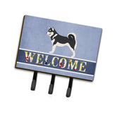 Caroline'S Treasures Alaskan Malamute Welcome Wall Hook, Triple, Multicolor