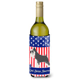 Caroline'S Treasures Miniature Schnauzer American Decorative Bottle Hugger, 750 Ml, Multicolor