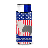 Caroline'S Treasures Old English Sheepdog American Decorative Can Hugger, Slim, Multicolor