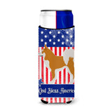 Caroline'S Treasures Icelandic Sheepdog American Decorative Can Hugger, Slim, Multicolor