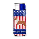 Caroline'S Treasures Smooth Collie American Decorative Can Hugger, Slim, Multicolor