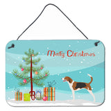 Caroline'S Treasures American Foxhound Metal Print, 8Hx12W, Christmas Tree