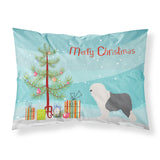 Caroline'S Treasures Old English Sheepdog Bobtail Pillowcase, Standard, Christmas Tree