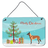 Caroline'S Treasures Malinois Belgian Shepherd Metal Print, 8Hx12W, Christmas Tree