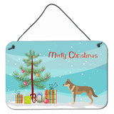 Caroline'S Treasures Czechoslovakian Wolfdog Metal Print, 8Hx12W, Christmas Tree