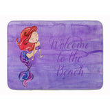 Caroline'S Treasures Mermaid Welcome Purple Floor Mat, 19 X 27, Multicolor