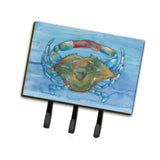 Caroline'S Treasures Blue Crab Wall Hook, Triple, Multicolor