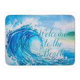 Caroline'S Treasures Wave Welcome Floor Mat, 19 X 27, Multicolor