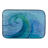 Caroline'S Treasures Abstract Wave Dish Drying Mat, 14 X 21, Multicolor