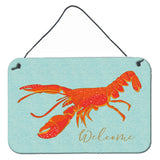 Caroline'S Treasures Lobster Welcome Metal Print, 8 X 12