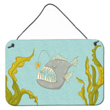 Caroline'S Treasures Frog Fish Metal Print, 8 X 12