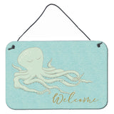 Caroline'S Treasures Octopus Welcome Metal Print, 8 X 12