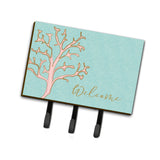 Caroline'S Treasures Coral Welcome Wall Hook, Triple, Multicolor