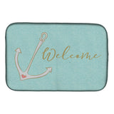 Caroline'S Treasures Anchor Welcome Dish Drying Mat, 14 X 21, Multicolor