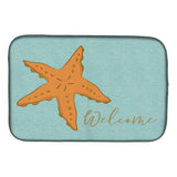 Caroline'S Treasures Starfish Welcome Dish Drying Mat, 14 X 21, Multicolor
