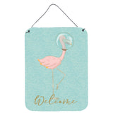 Caroline'S Treasures Flamingo Underwater Welcome Metal Print, 16 X 12, Multicolor