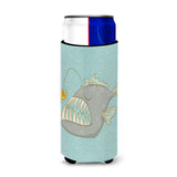 Caroline'S Treasures Frog Fish Decorative Can Hugger, Slim, Multicolor