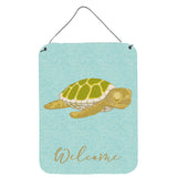 Caroline'S Treasures Sea Turtle Welcome Metal Print, 16 X 12, Multicolor