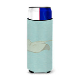 Caroline'S Treasures Sting Ray Decorative Can Hugger, Slim, Multicolor
