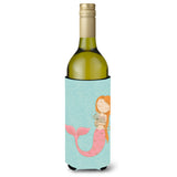 Caroline'S Treasures Mermaid With Cat Decorative Bottle Hugger, 750 Ml, Multicolor