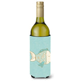 Caroline'S Treasures Blue Fish Decorative Bottle Hugger, 750 Ml, Multicolor