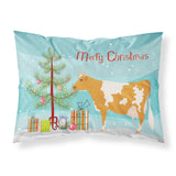 Caroline'S Treasures Guernsey Cow Christmas Pillowcase, Standard, Multicolor