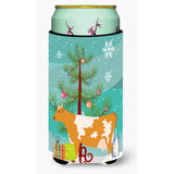 Caroline'S Treasures Guernsey Cow Christmas Decorative Can Hugger, Tall, Multicolor