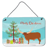 Caroline'S Treasures Ankole-Watusu Cow Christmas Metal Print, 8 X 12