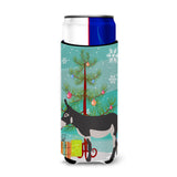 Caroline'S Treasures American Mammoth Jack Donkey Christmas Decorative Can Hugger, Slim, Multicolor