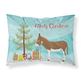 Caroline'S Treasures Miniature Mediterranian Donkey Christmas Pillowcase, Standard, Multicolor