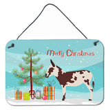 Caroline'S Treasures American Spotted Donkey Christmas Metal Print, 8 X 12, Multicolor
