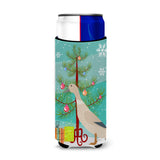 Caroline'S Treasures West Harlequin Duck Christmas Decorative Can Hugger, Slim, Multicolor