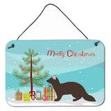 Caroline'S Treasures Sable Marten Christmas Metal Print, 8 X 12