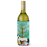 Caroline'S Treasures Silver Fox Christmas Decorative Bottle Hugger, 750Ml, Multicolor