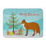 Caroline'S Treasures Red Fox Christmas Floor Mat, 19 X 27, Multicolor