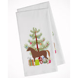 Hannoverian Horse Christmas White Kitchen Towel Set Of 2