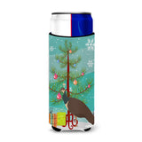 Caroline'S Treasures Indian Peahen Peafowl Christmas Decorative Can Hugger, Slim, Multicolor