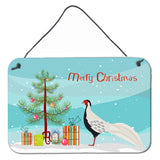 Caroline'S Treasures Silver Pheasant Christmas Metal Print, 8 X 12
