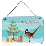 Caroline'S Treasures Ring-Necked Common Pheasant Christmas Metal Print, 8 X 12, Multicolor