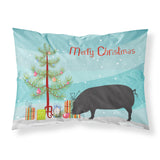 Caroline'S Treasures Devon Large Black Pig Christmas Pillowcase, Standard, Multicolor
