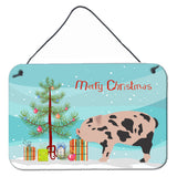 Caroline'S Treasures Mini Miniature Pig Christmas Metal Print, 8 X 12