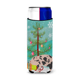 Caroline'S Treasures Mini Miniature Pig Christmas Decorative Can Hugger, Slim, Multicolor