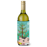 Caroline'S Treasures Gloucester Old Spot Pig Christmas Decorative Bottle Hugger, 750Ml, Multicolor
